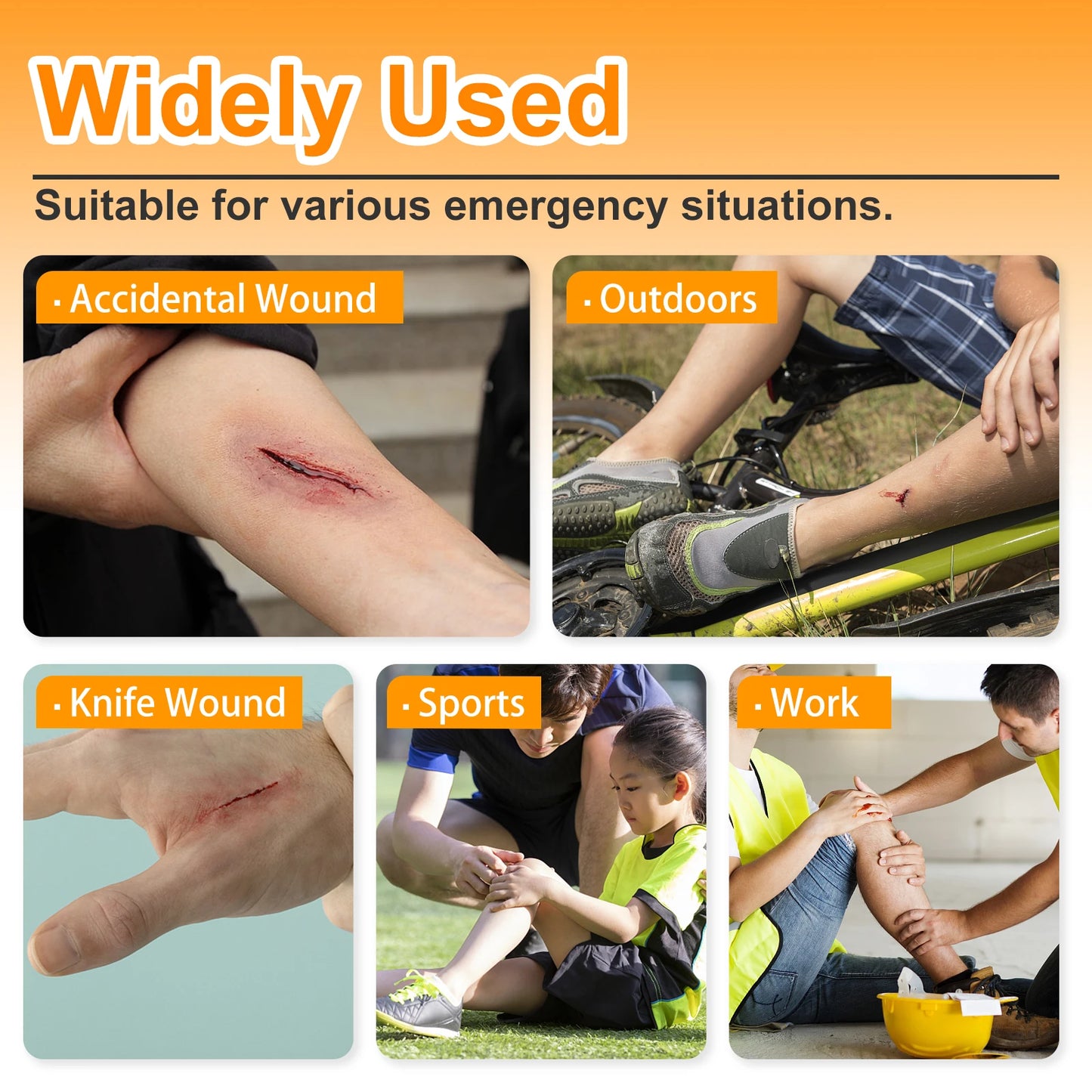 2PCS Painless Wound Closure Device